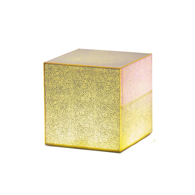 Broken Galaxy glass coffee table, home decoration edge table
