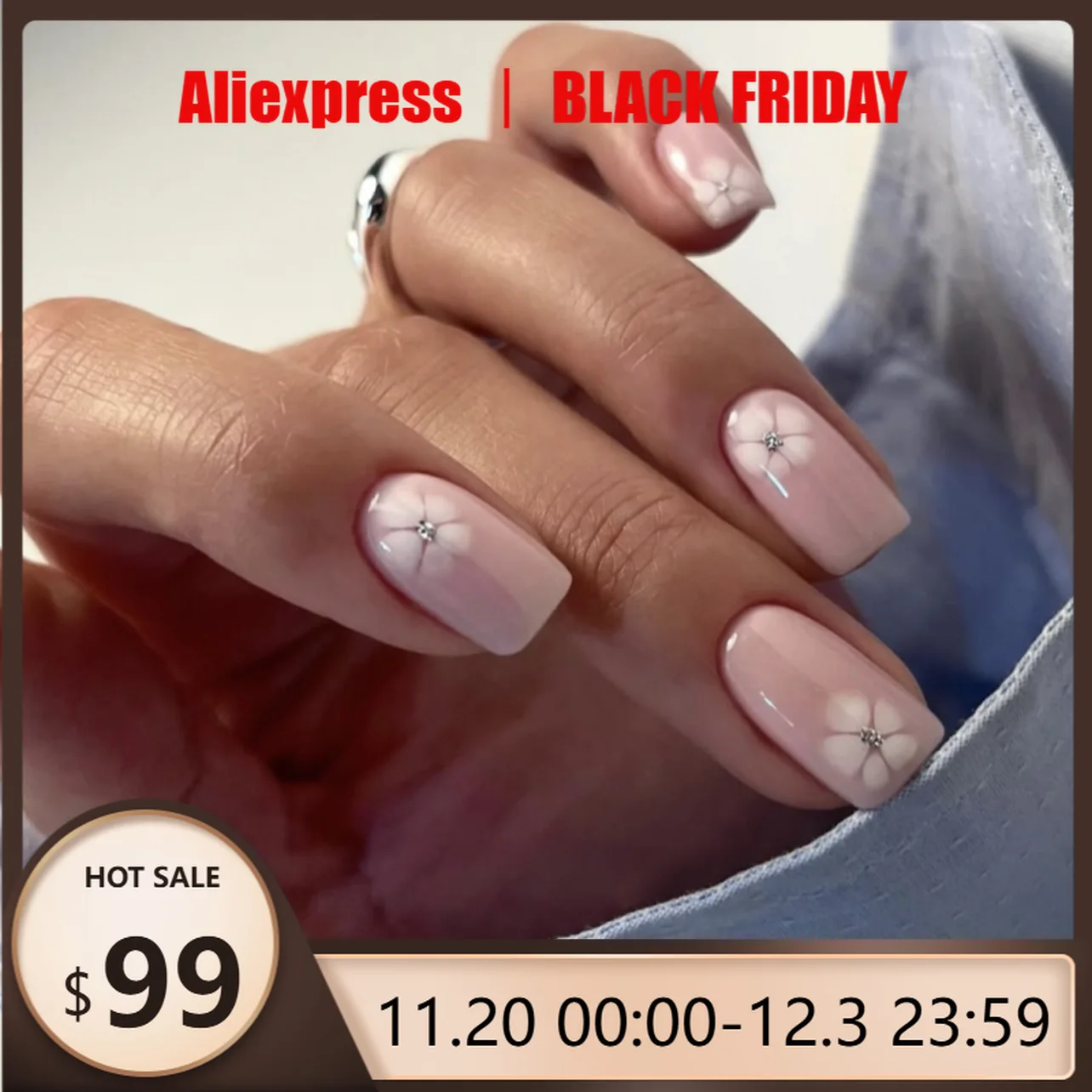 24 قطعة عين القط الوردي ثلاثية الأبعاد الطباعة الصحافة على مسمار أظافر صناعية مربع للإزالة اليدوية يمكن ارتداؤها مسمار الفن للنساء والفتيات