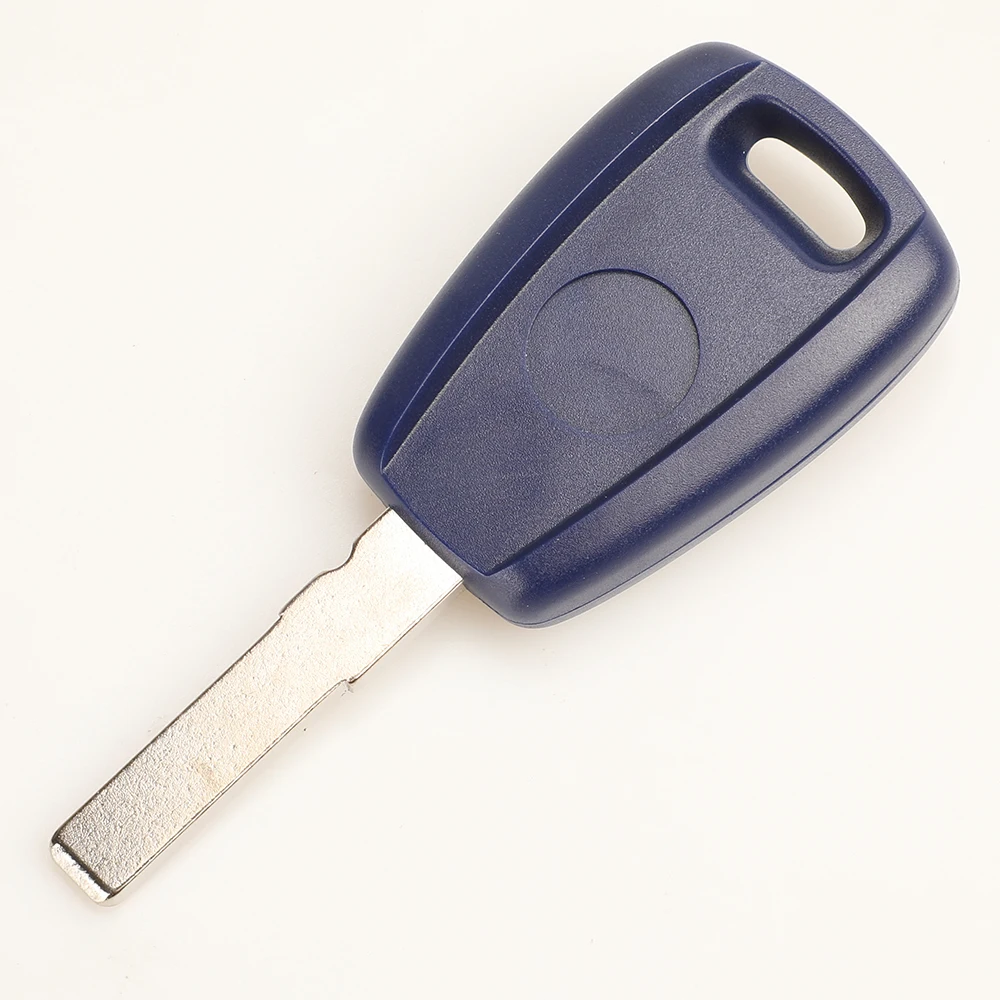jingyuqin 10pcs Remote Car Key Fob Shell Case for Fiat 500 Punto Doblo Ducato Doblo Bravo Fiorino Panda Blue Replacement Housing