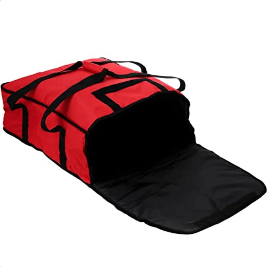 Bolsa Térmica Calentador de Pizza Bolsa Térmica para Entrega de Alimentos 22 x 22 x 8 Rojo