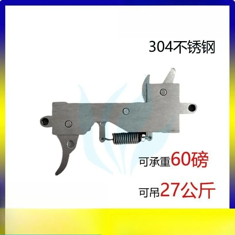 DIY 304 Stainless Steel Lanyard Mechanical Lock Pull Cord Trier Tactical Quick Release Lanyard Buckle Accessory
