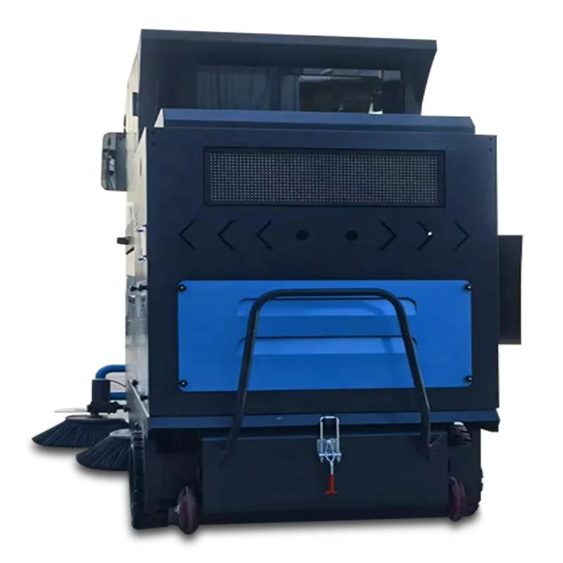 Electric Road Sweepers SJ1900 Floor Sweepers Cleaning Machines Industrial Sweepers With Fog Cannon Function