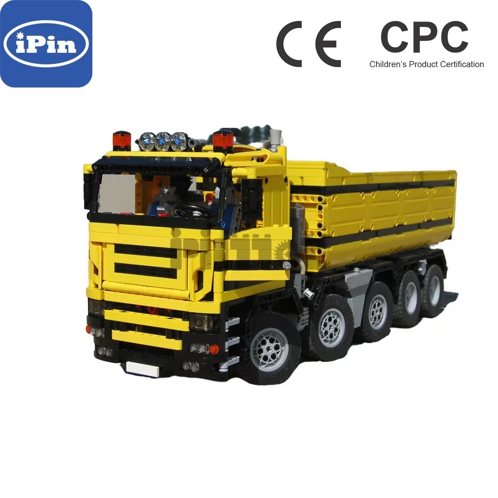 

Moc-0230 dump truck 10 × 4 pneumatic version 2439pcs Boy Gift splicing building block technology assembly