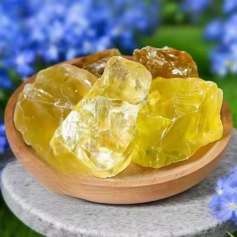 Natural Citrine Raw Rough Mineral Rocks Chunks Yellow Crystal Healing Energy Crystal Specimens for Chakra Reiki Decor Gift