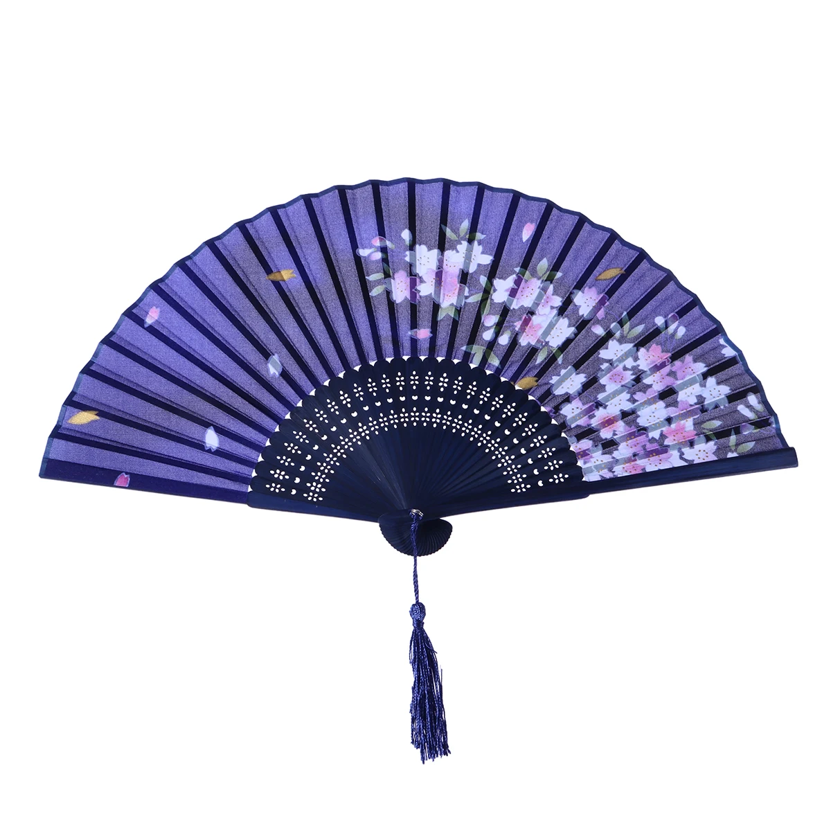 

Silk Bamboo Fan Cherry Hand Fans Foldable Dancing Fans Women Japanese Style Portable Summer Classic Chinese Elegant Accessories