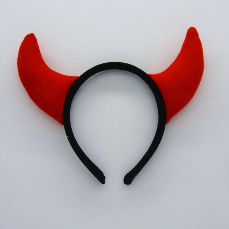 Erwachsene Kinder Schwarz Rot Dämon Horn Haarband Tier Ohren Stirnband Krawatte Schwanz Teufel Geschenk Geburtstag Party Weihnachten Halloween Requisiten