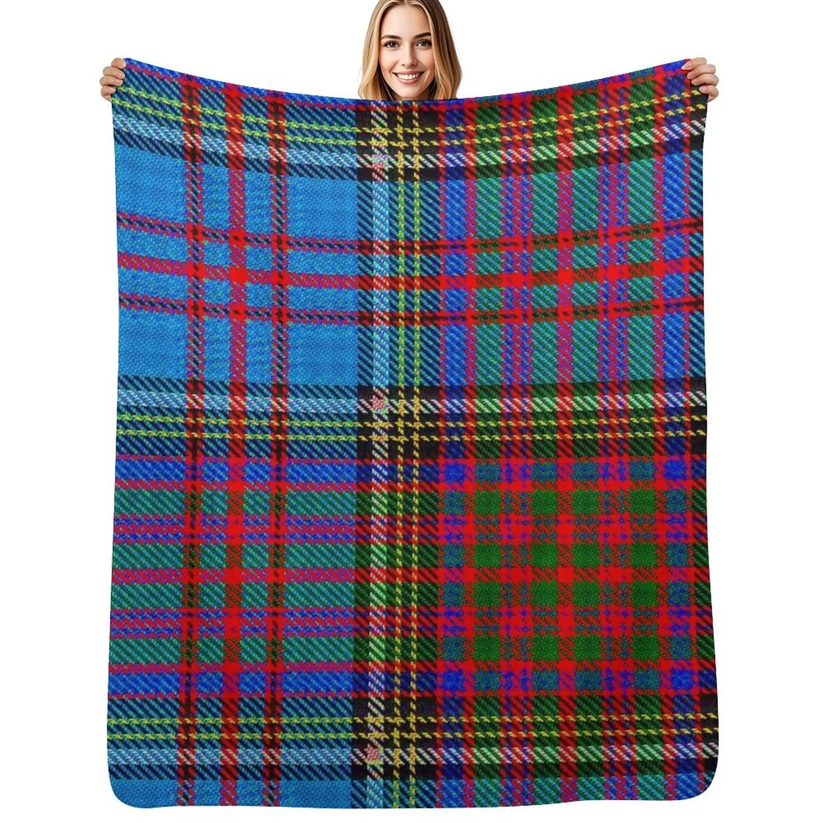 

Anderson Clan Tartan Throw Blanket Bed For Decorative Sofa anime Blankets