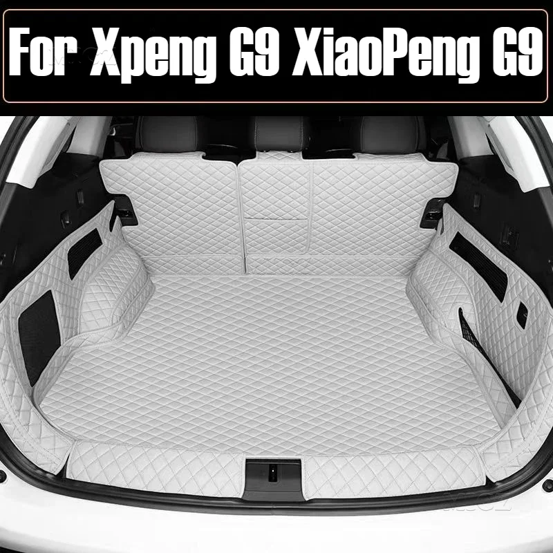 

For Xpeng G9 XiaoPeng G9 2023 2024 2025 Trunk Mats Waterproof Auto Boot Car Custom Protector Pads Interior Car Accessories