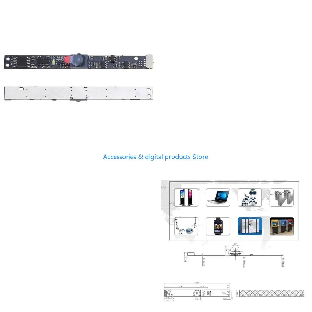 

77JD Профессиональный USB-модуль камеры с разрешением 1 миллион пикселей для четкой видеоконференцсвязи