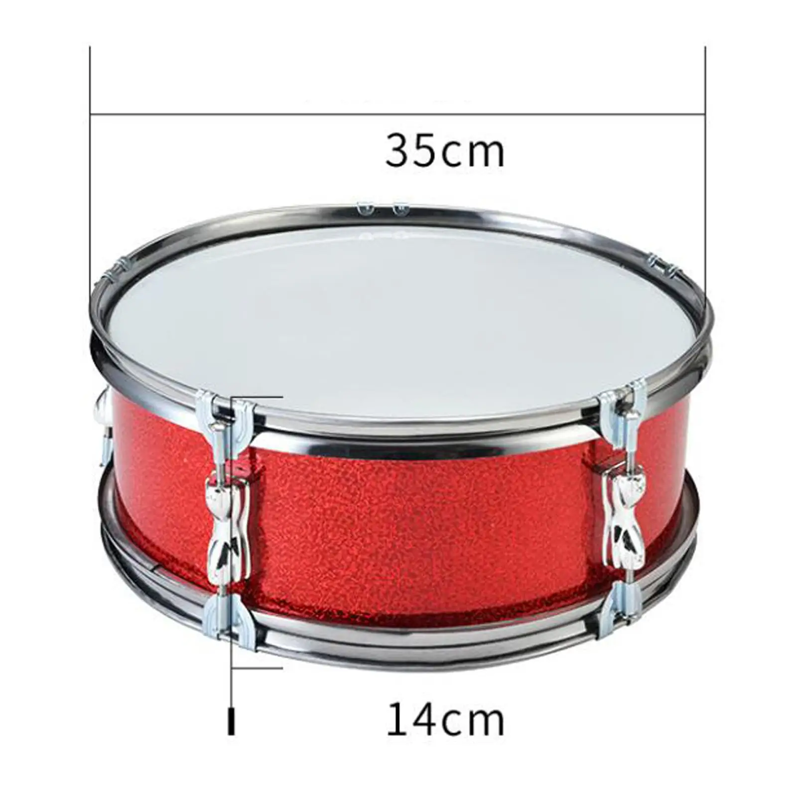 13" Snare Drum Portable Educational Toy with Adjustable Strap Music Learning