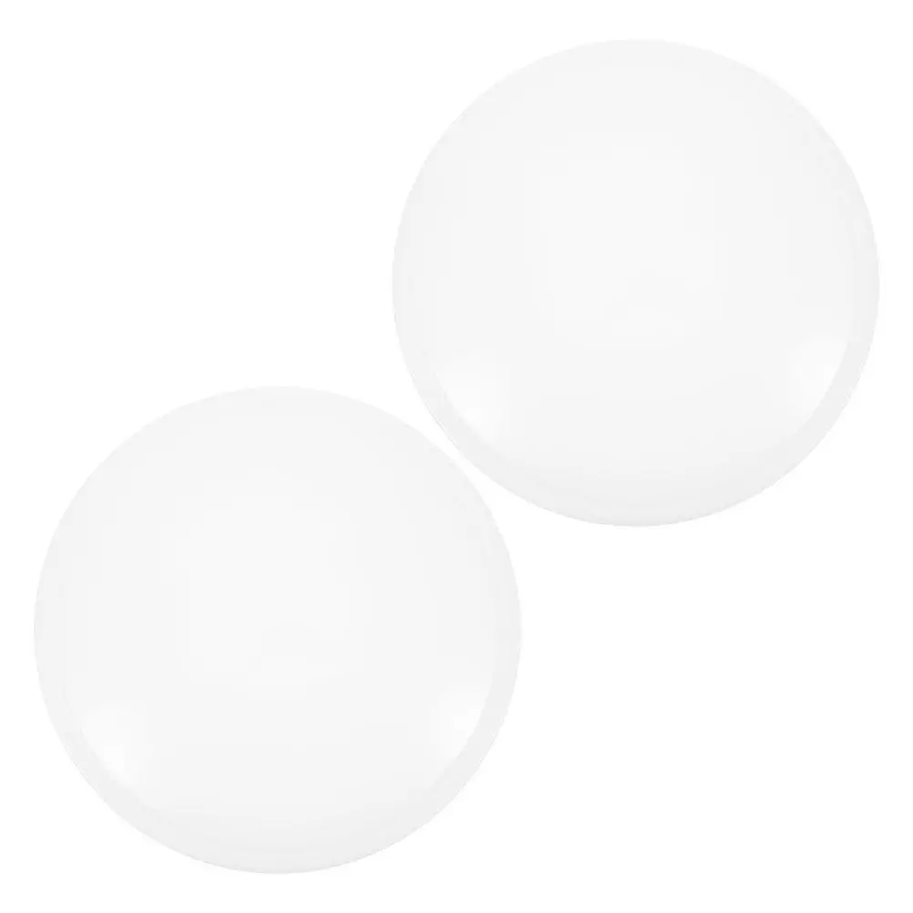 

2Pcs Round Plastic Flush Mount Ceiling Light Shade Cover 18.7cm Replacement Diffuser Anti-Aging for Kitchen Hallway Bedroom LED