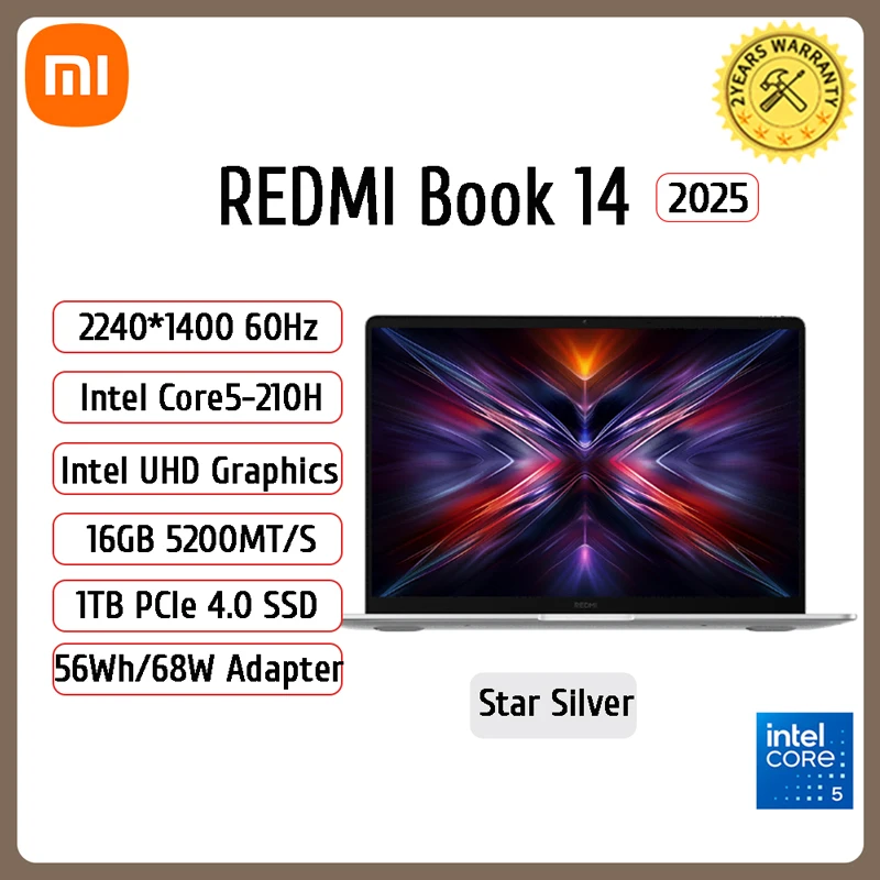 Xiaomi REDMI BOOK 14 Laptop 16GB 512GB SSD