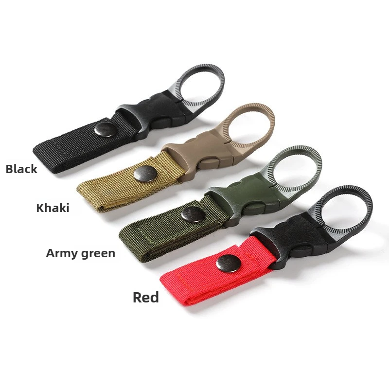 Gurtband-Wasserflaschenhalter Kletterkarabiner Gürtel-Rucksack-Aufhänger Haken-Clip Multifunktionaler Wasserflaschen-Nylon-Schnallen-Clip – Detail 4
