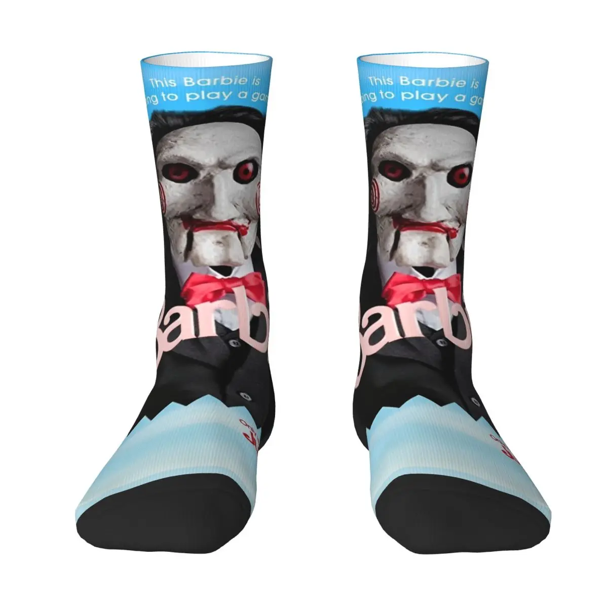 Jigsaw Billy The Puppet Stockings Design Vintage Socks Autumn Anti Skid Socks Men Climbing High Quality Socks