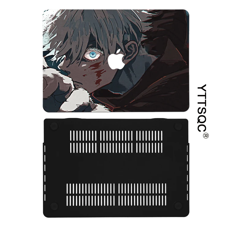 Imagem -06 - Anime Jujutsu Kaisen Laptop Hard Shell Satoru Gojo A3113 Apple Macbook Air m2 m1 Pro 13 14 16 Mac Retina A2681 A2337 A2338