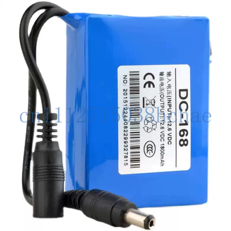 12V 1800mAh polymer lithium battery high capacity battery outdoor rechargeable battery pack