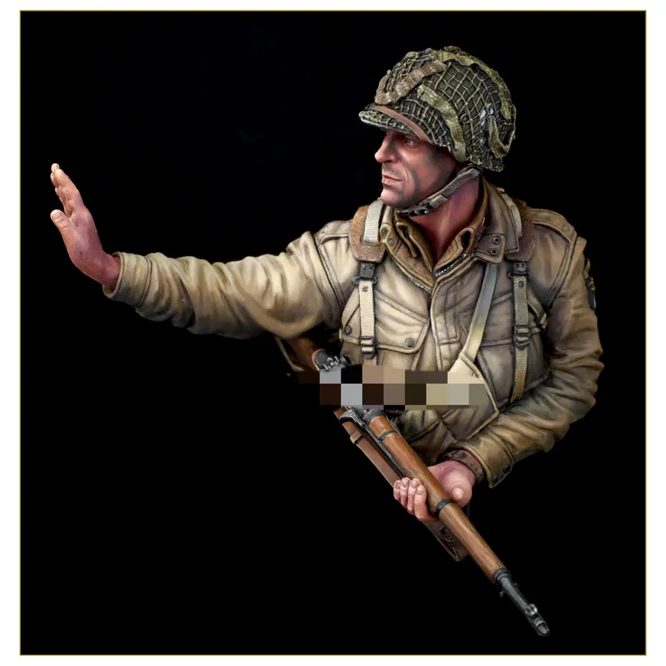Figurine Buste 1:10 Soldat Guerre Sécession – Résine Non Peinte Pour Maquettiste Buste Maquette 1:10