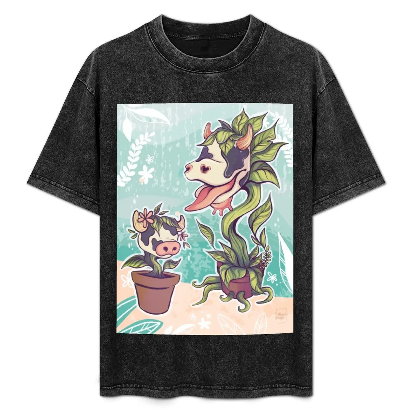 

Cow Plant T-Shirt summer shirt plus sizes customs design your own mens workout shirts