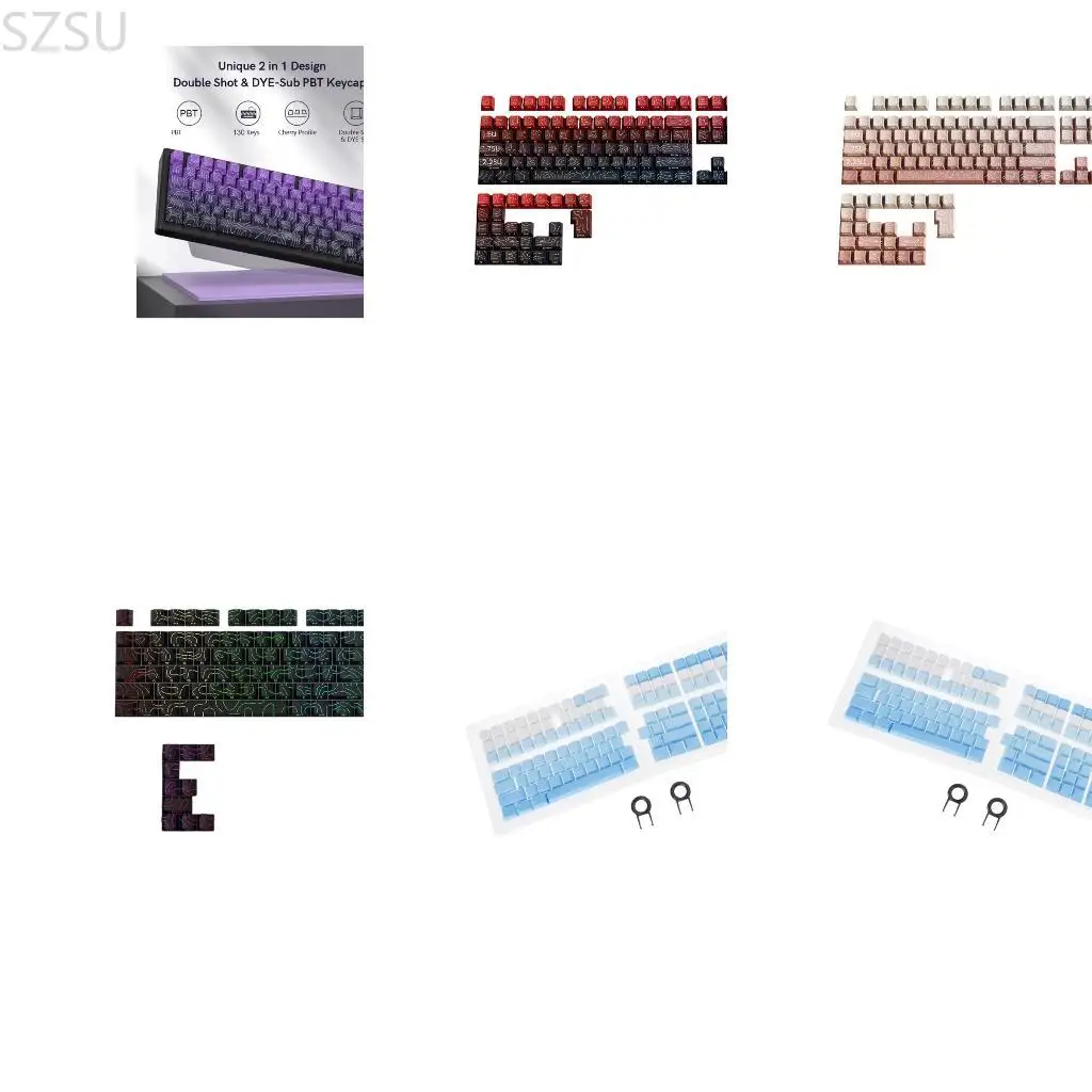

Кейкапсы SZSU OEM PBT контурные линии Кейкап с боковой печатью для механических клавиатур