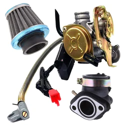 Carburetor Fit for GY6 50CC 49CC 4 Stroke Scooter Taotao Engine 18mm Carb Intake Manifold Air Filter Carburetor with Accessories