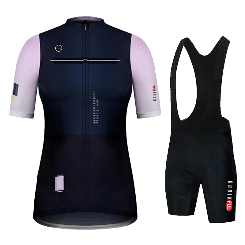 Cycling Jersey Set for Women, Anti-UV, Bicycle Clothing, Quick-Dry, Mountain Bike Clothes, Summer