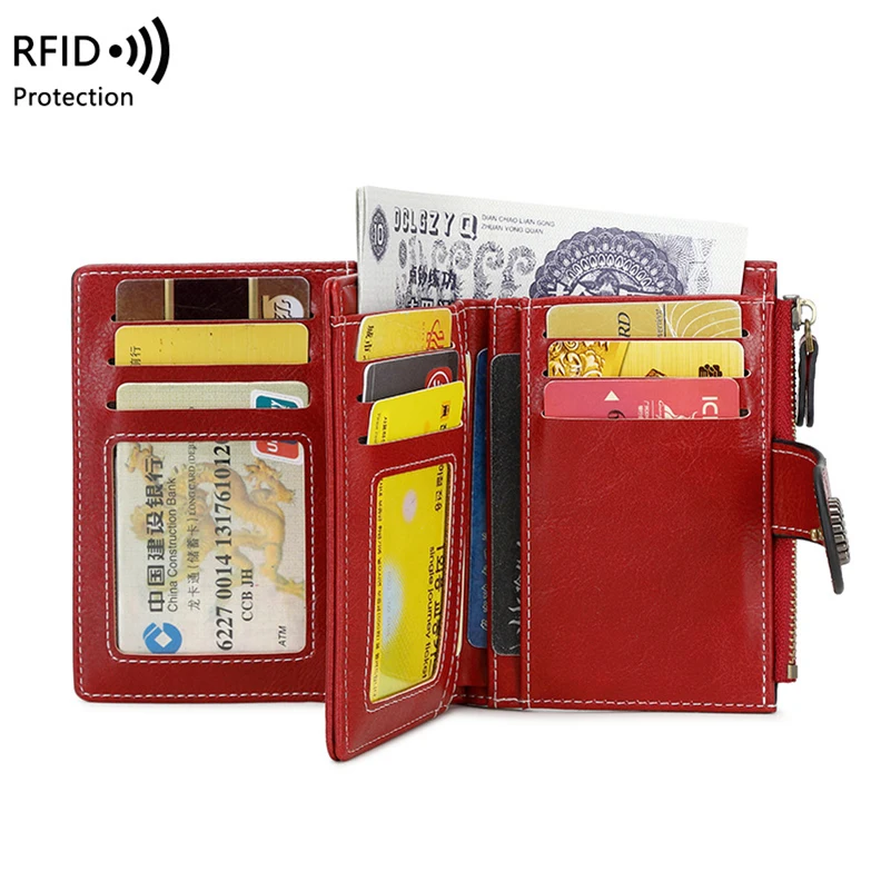 西洋風rfidブロッキング中空デザインpuレザーショートウォレット女性用大容量ジッパー財布