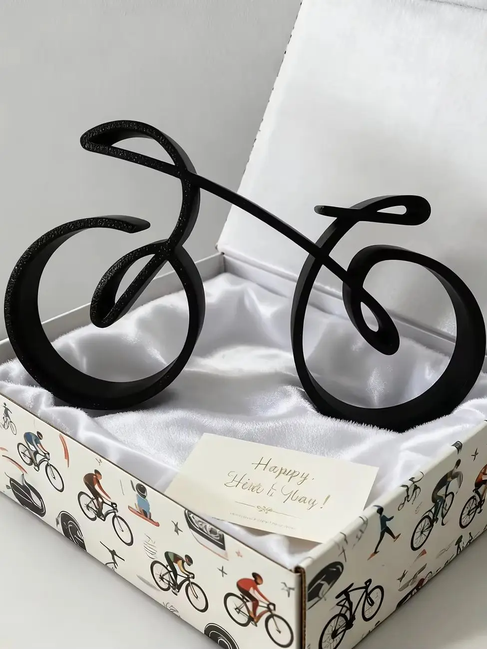 AliExpress NONE 1/2 Pcs Minimalist Bicycle Model, Elegant  Bicycle Sculpture for Desktop Decoration, Home Office Gift for Bicycle Lovers