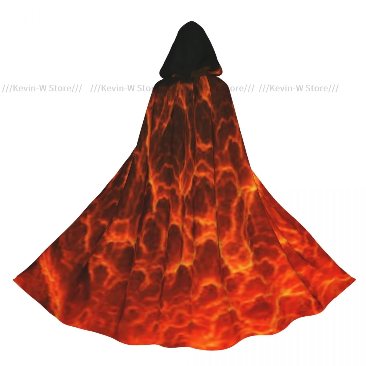 

Hooded Cloak Unisex Cloak with Hood Fantastic Burning Volcano Cloak Vampire Witch Cape Cosplay Costume