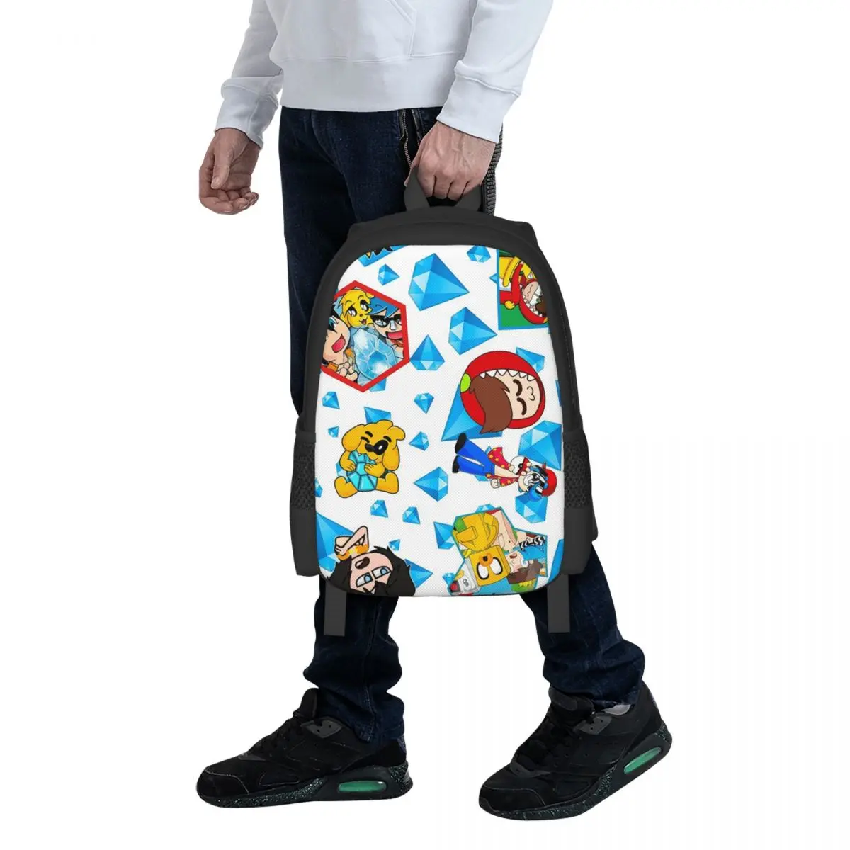 

The Compas, Mikecrack Diamantito Student Backpack School Bag Hiking Travel Daypack for Men Women Fashion Bookbag Shoulder Bags