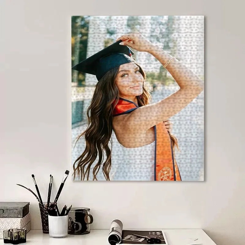 35/300/500/1000pcs Personalized Custom Photo Puzzle Couple Photos This Personalized Puzzle Can Be A Unique Gift For Family