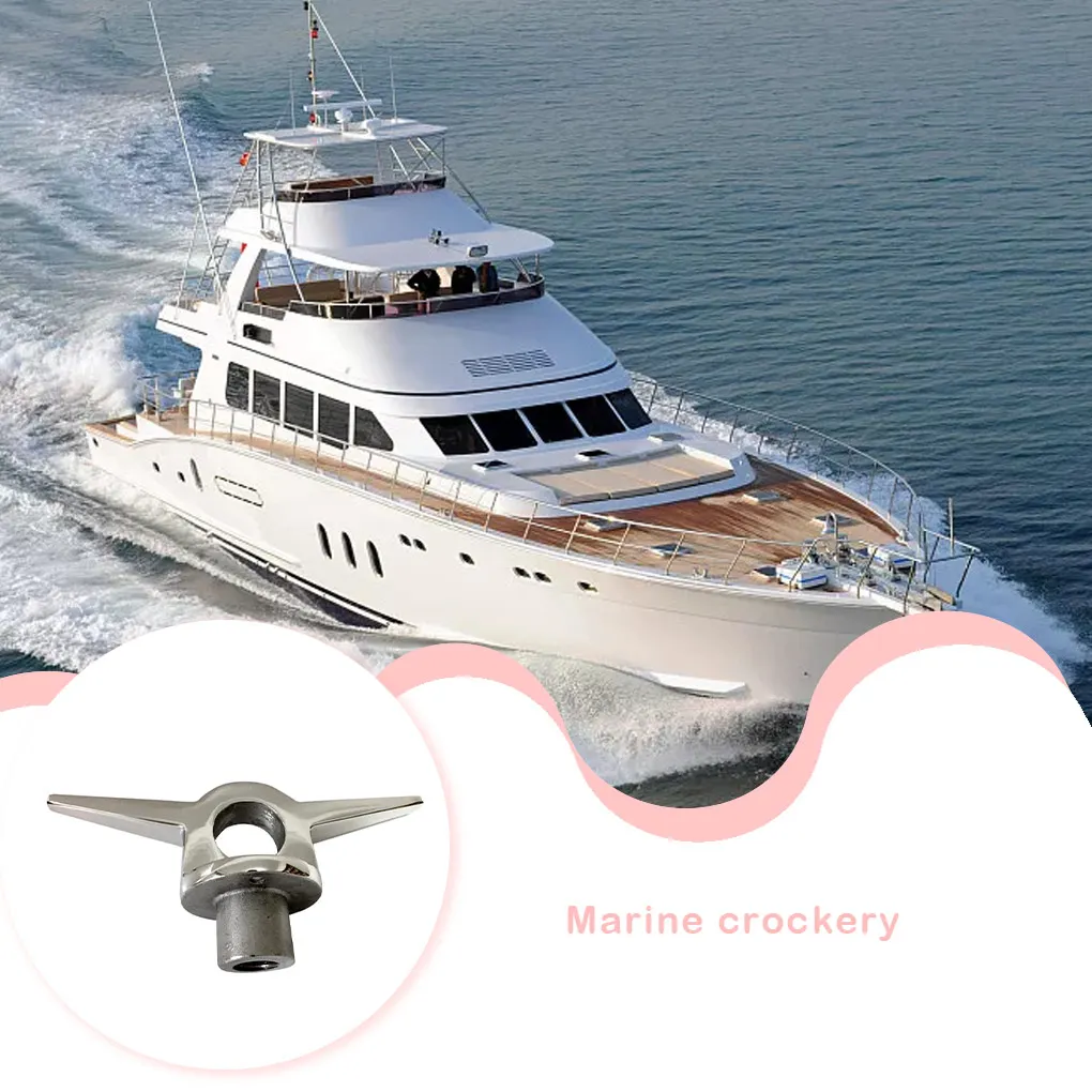 Boat Cleat Marine Heavy Duty Flush Open Skid-proof Cleats 316 Stainless Steel Hardware Yacht Deck Accessories Fixing Tool Parts