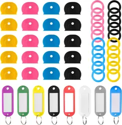 Plastic Key Identifier Cover Cap Soft Silicone Key Protector Key Protector Tag Mark Pendant Hotel Colorful Label Lot Keychain