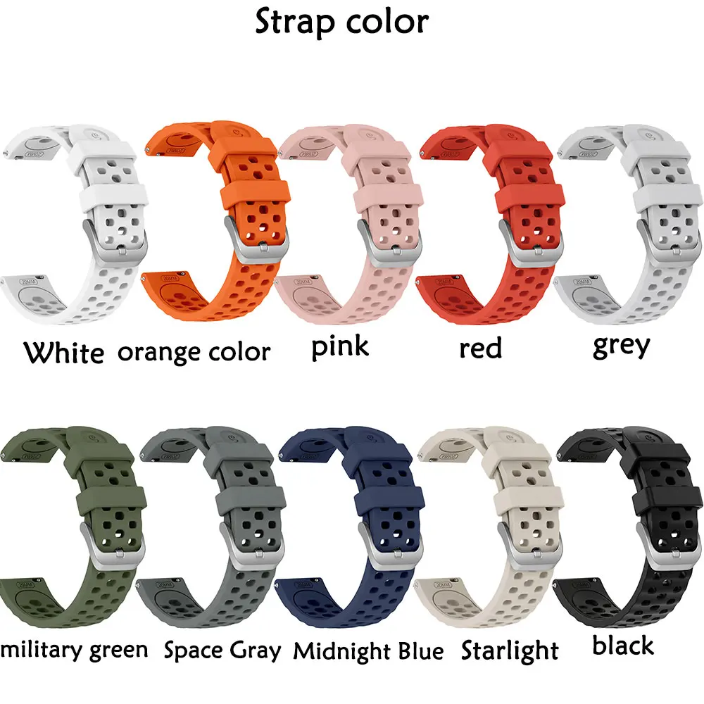 Silicone Band  for Amazfit Active 2 Pro Porous Breathable Design Water Proof  Silicone Unisex for Amazfit Active2 Pro 20mm Band