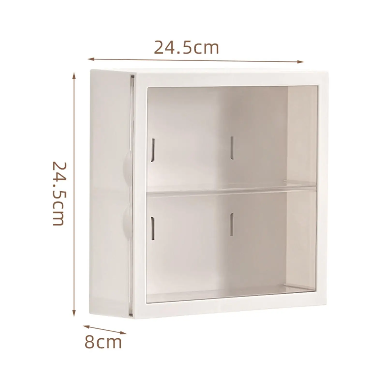 Two Layer Acrylic Display Box Wall Shelf Countertop Cabinet Clear Dustproof Case Toy Organizer for Room Decoration