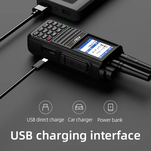 KSUN CT58plus 10W High Power POC Network UHF Analog Dual Mode Two Way Radio Make Calls Walkie Talkie Global Talking Intercom