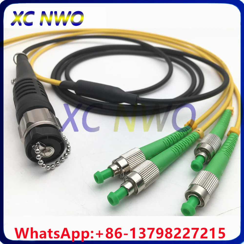 SM,2C,G657A1,4.0mm,TPU Armored Cable,2M,ODC Round Male to FCAPC Fiber Patch cord,50cm3.0mm LSZH Armored Cable from Plug to FCAPC