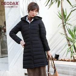 DEODAR-Chaqueta de plumón de pato para mujer, abrigo de plumas ultraligero y cálido a prueba de viento, prendas de vestir, Primavera e invierno, 2023, S-3XL