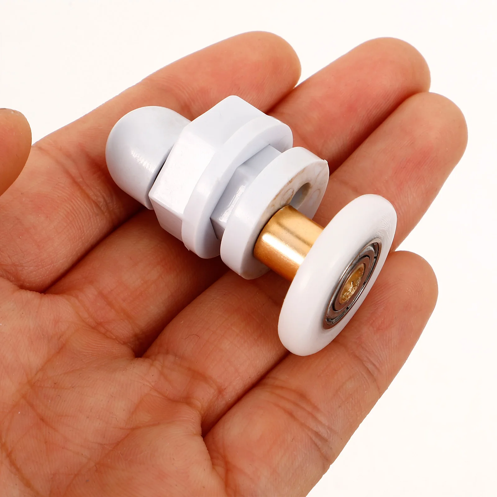 

6pcs Sliding Shower Door Rollers Replacement Nylon Metal Wheels Smooth Quiet Operation For Glass Bathroom Doors Hardware Parts