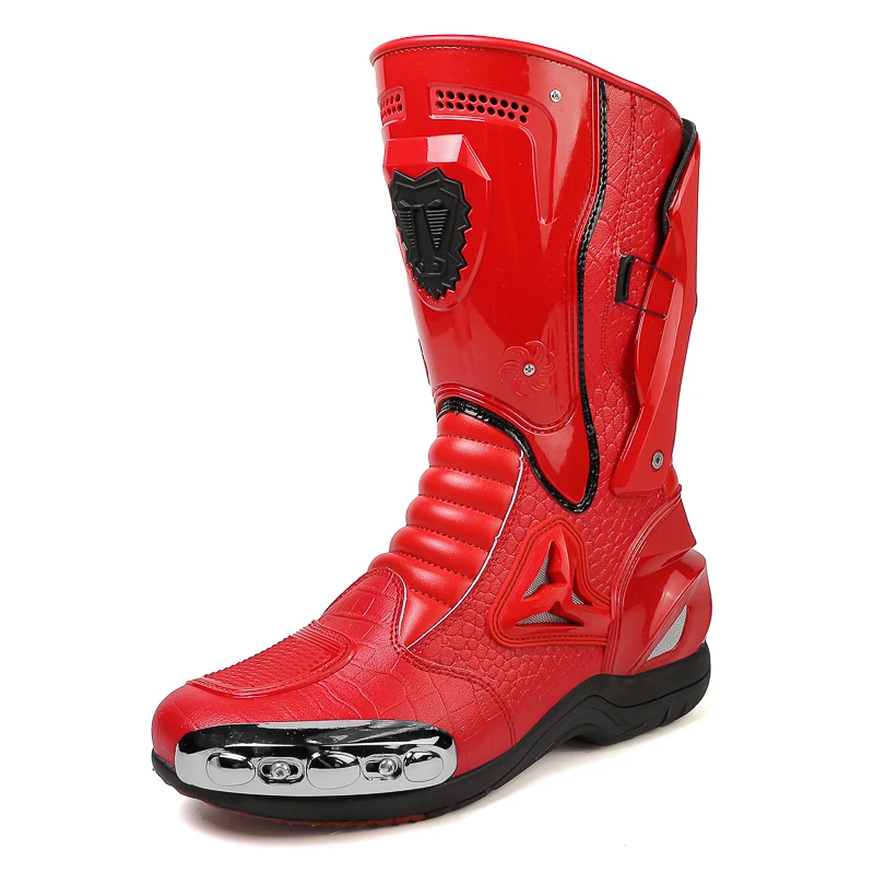 

Мужские мотоциклетные ботинки для верховой езды, Bota, мотокросс, Botas, мото моторные лодки, обувь для гонок на мотоциклах, карьерные велосипедные скоростные ботинки