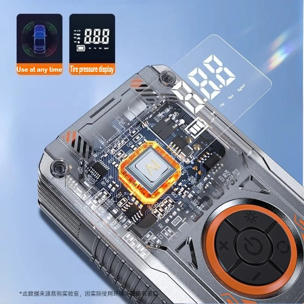 YIJU 120 واط يده ضاغط الهواء اللاسلكية/السلكية نفخ مضخة المحمولة مضخة هواء منفاخ لإطارات السيارة الرقمية لكرات دراجة السيارة #4