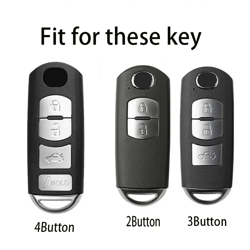 TPU Car Remote Key Case Cover Shell Fob For Mazda 2 3 6 Atenza Axela Demio CX-5 CX5 CX-3 CX7 CX-9 CX30 MX-5 Accessories Keychain