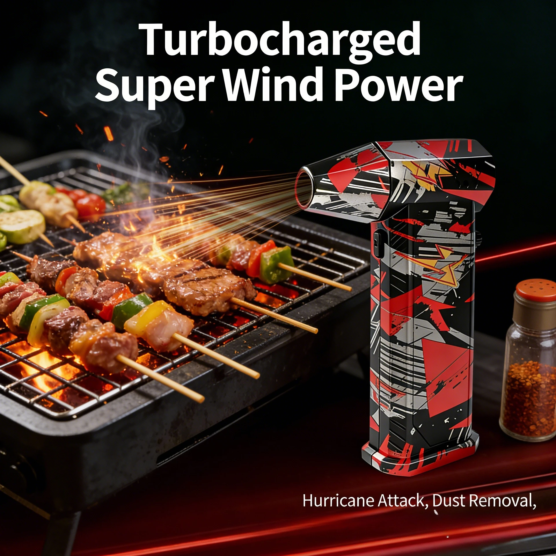 

X9 Violent Fan 130000RPM Turbo Jet Fan 5000mAh * 2 Мощный воздуходувка Duster Cleaner 200W Высокомощный канальный вентилятор для очистки автомобиля ПК