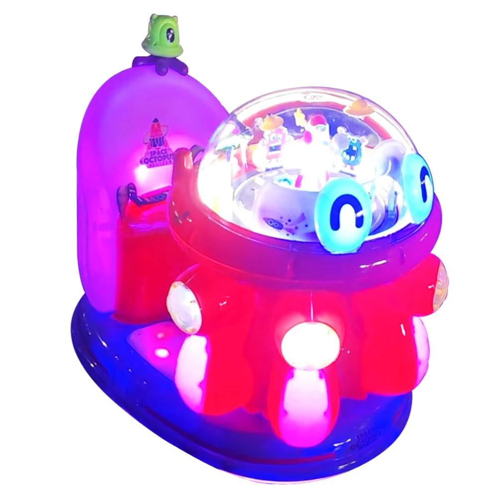 Guangzhou Factory Small Octopus Colorful LED Kid Car Kiddie Ride for Arcade Coin Operated Racing Machine Hot for Game Centerprom