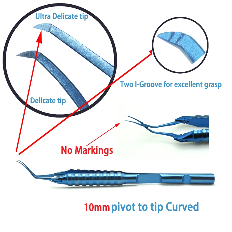 Inamura Capsulorhexis Forceps Utrata Forceps 2.2mm Incision Cross Action oftalmologia instrumentos