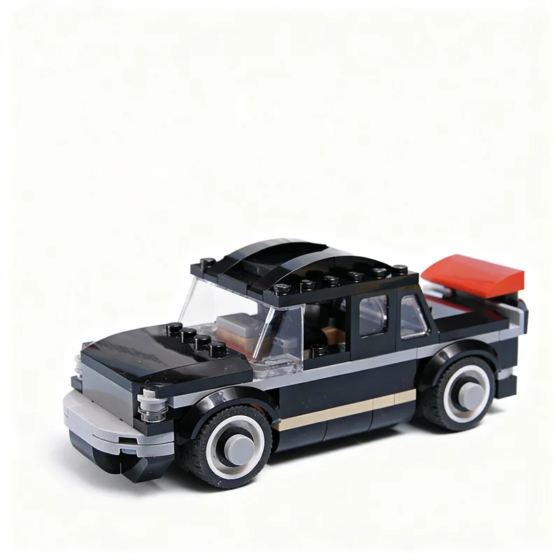 Art Craft Building - 142 pezzi MOC Wednesday Black Sportscar