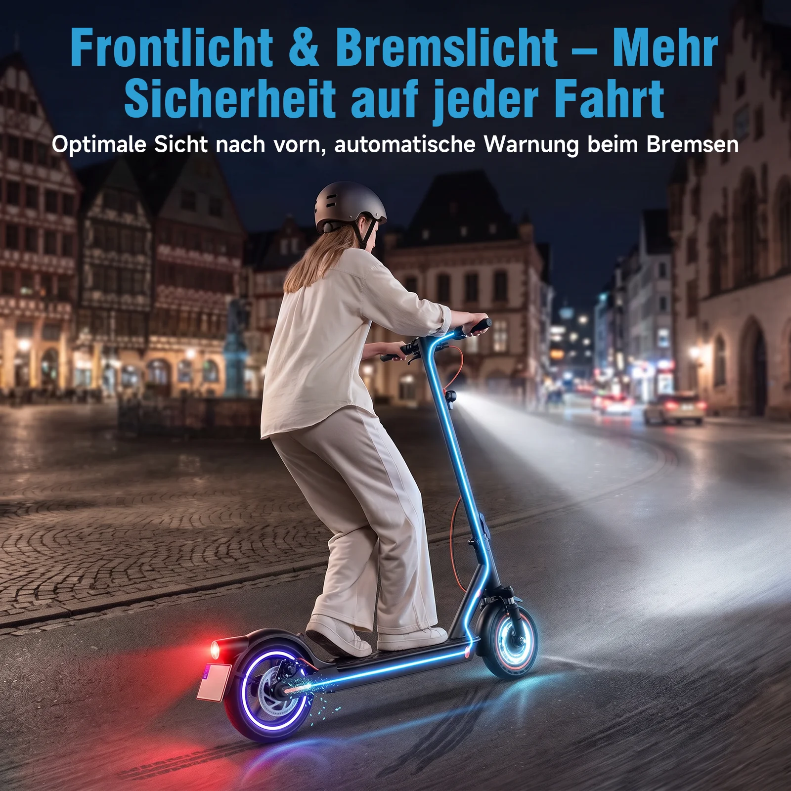 TODIMART T6 ABE E Scooter für Erwachsene, 30 km Reichweite, Faltbarer Elektroroller,8.5 inch Zollreifen, Doppelstoßdämpfer, e roller mit straßenzulassung – Detail 9