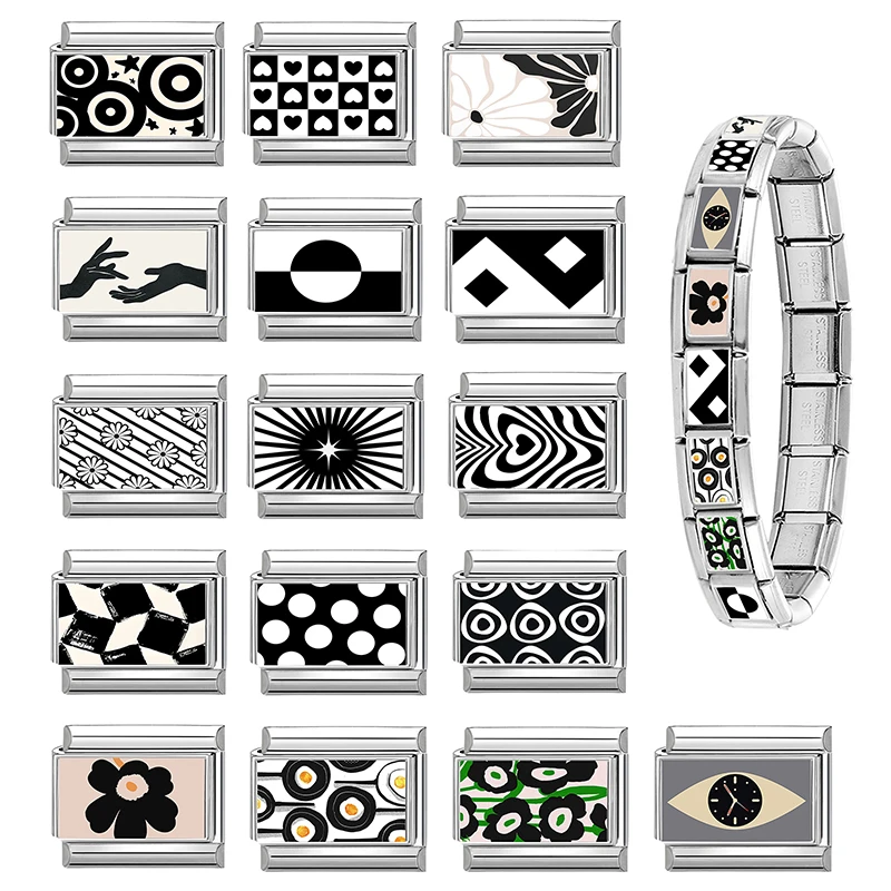 جديد جميل الحيوانات الأليفة القطط والكلاب وصلات سحرية إيطالية تناسب 9 مللي متر سوار الفولاذ المقاوم للصدأ النساء الرجال DIY بها بنفسك صنع المجوهرات