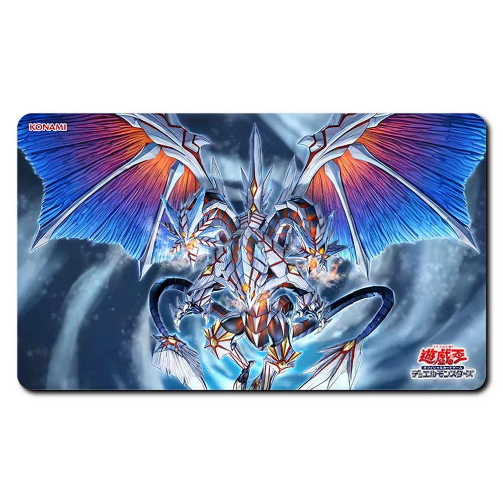 600X350X2Mm Diy Yu-Gi-Oh! Raise Moon Wings Rapi Card Game Mat Single-Player Tabletop Card Game Duel Mat Anime Card Gift Toy view 3