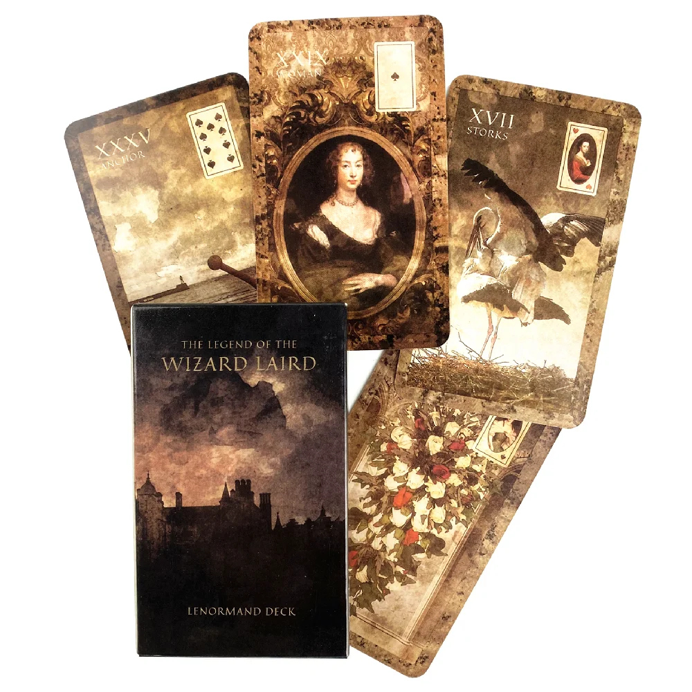 Legend Of The Wizard Laird Lenormand Tarot Deck Leisure Party Gra stołowa Wróżenie Proroctwo Karty Wyroczni