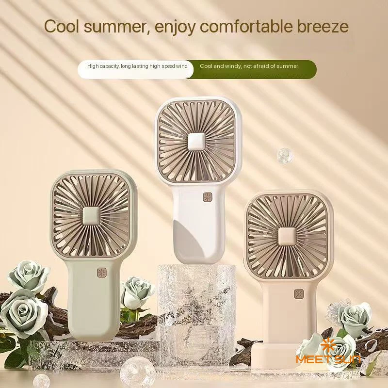 MEET SUN High-Speed Mini Handheld Fan Lightweight USB Rechargeable Portable Fan for Bedroom Outdoor Ideal Lash Fan